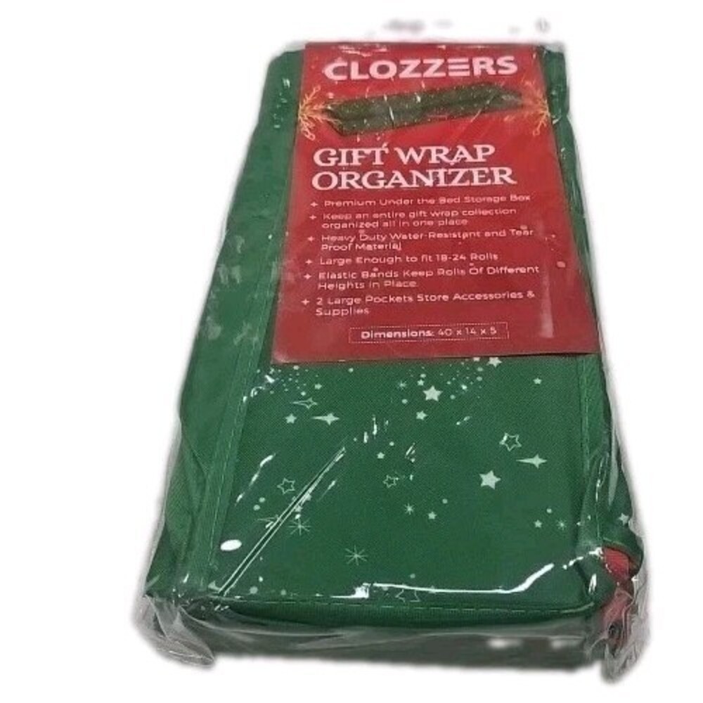 Whitmor Hanging Gift Wrap Organizer Closet Rod Door Organizer Portable NEW
